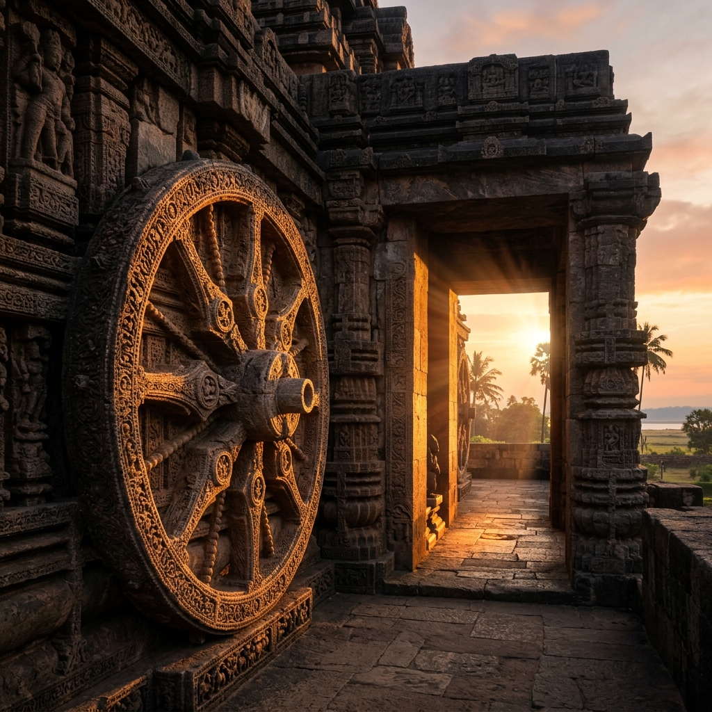 Konark Sun Temple wheel